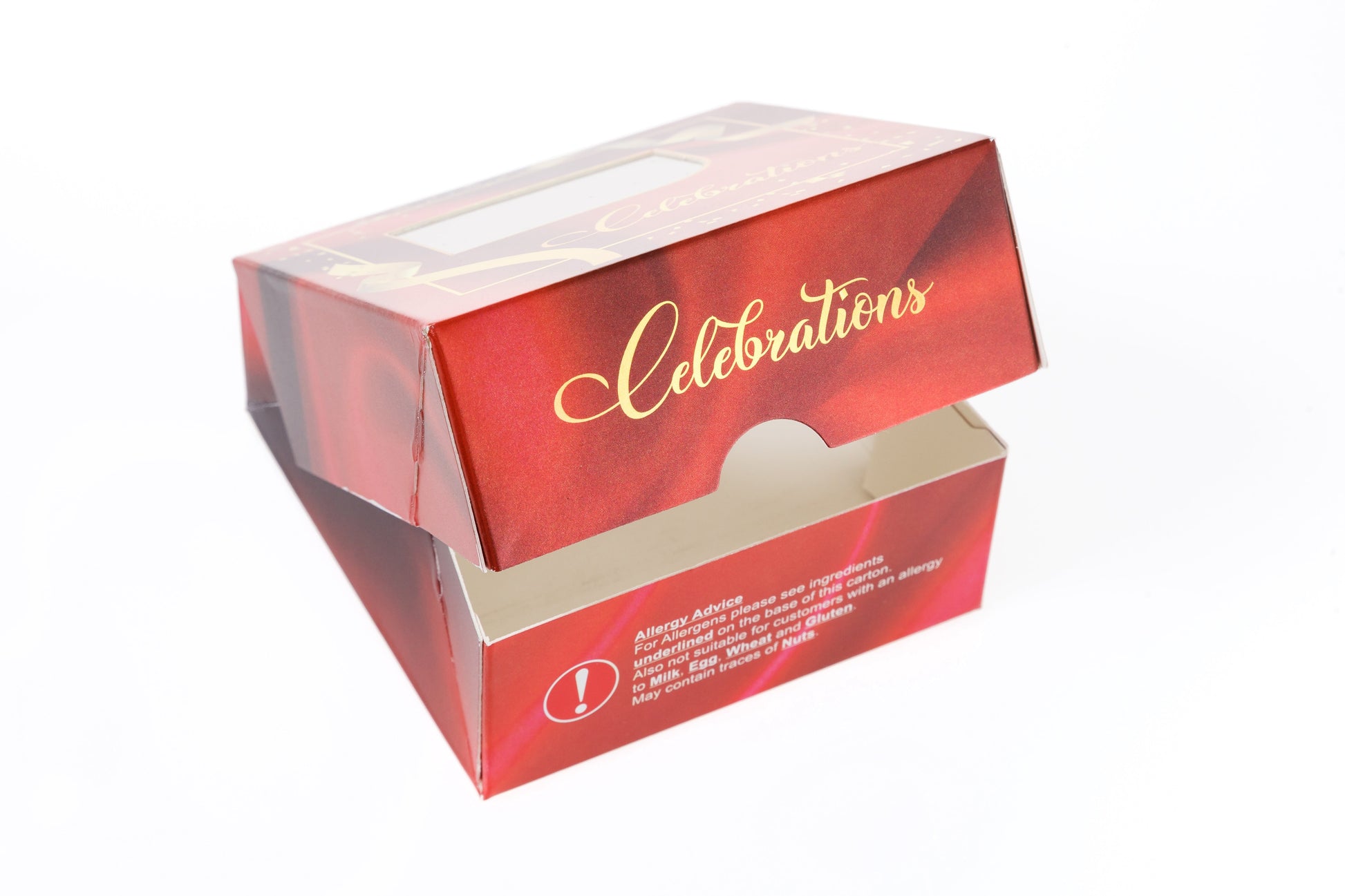 Printed Sweet Box - DISCOUNTED Red Celebration Boxes