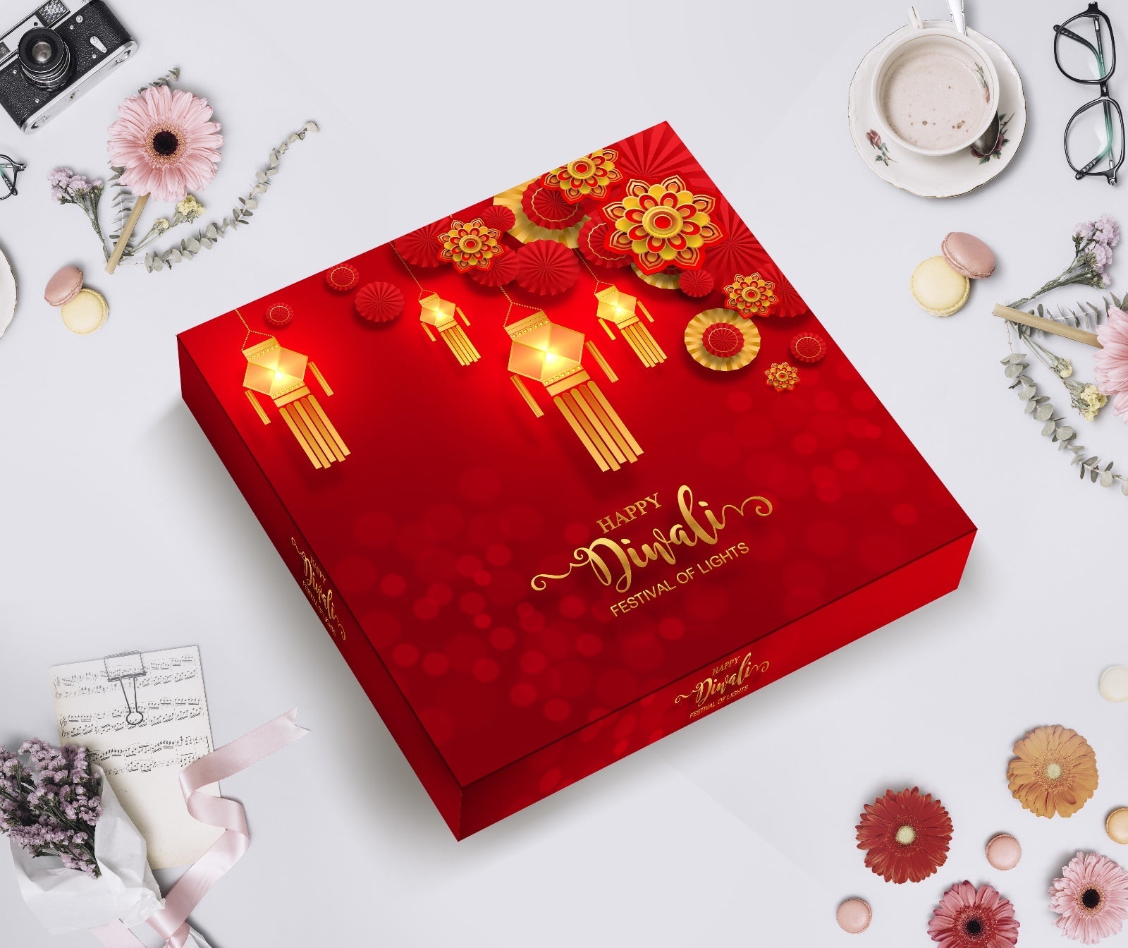 Diwali Sweet Box – Premium Festive Gift Packaging - Design Code 024