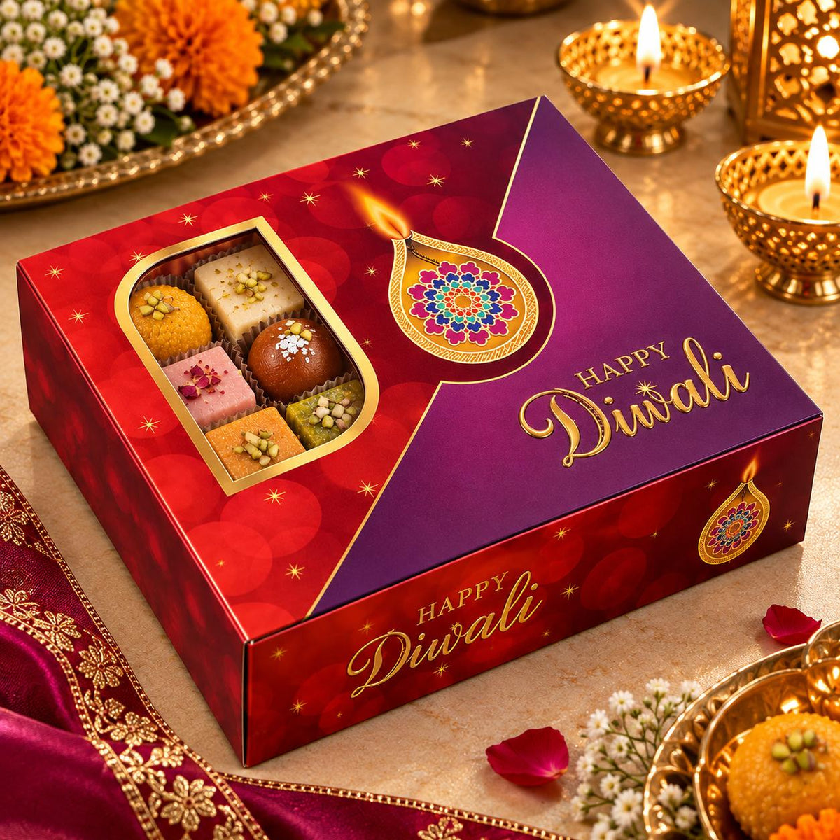Diwali Boxes FLAT PACK