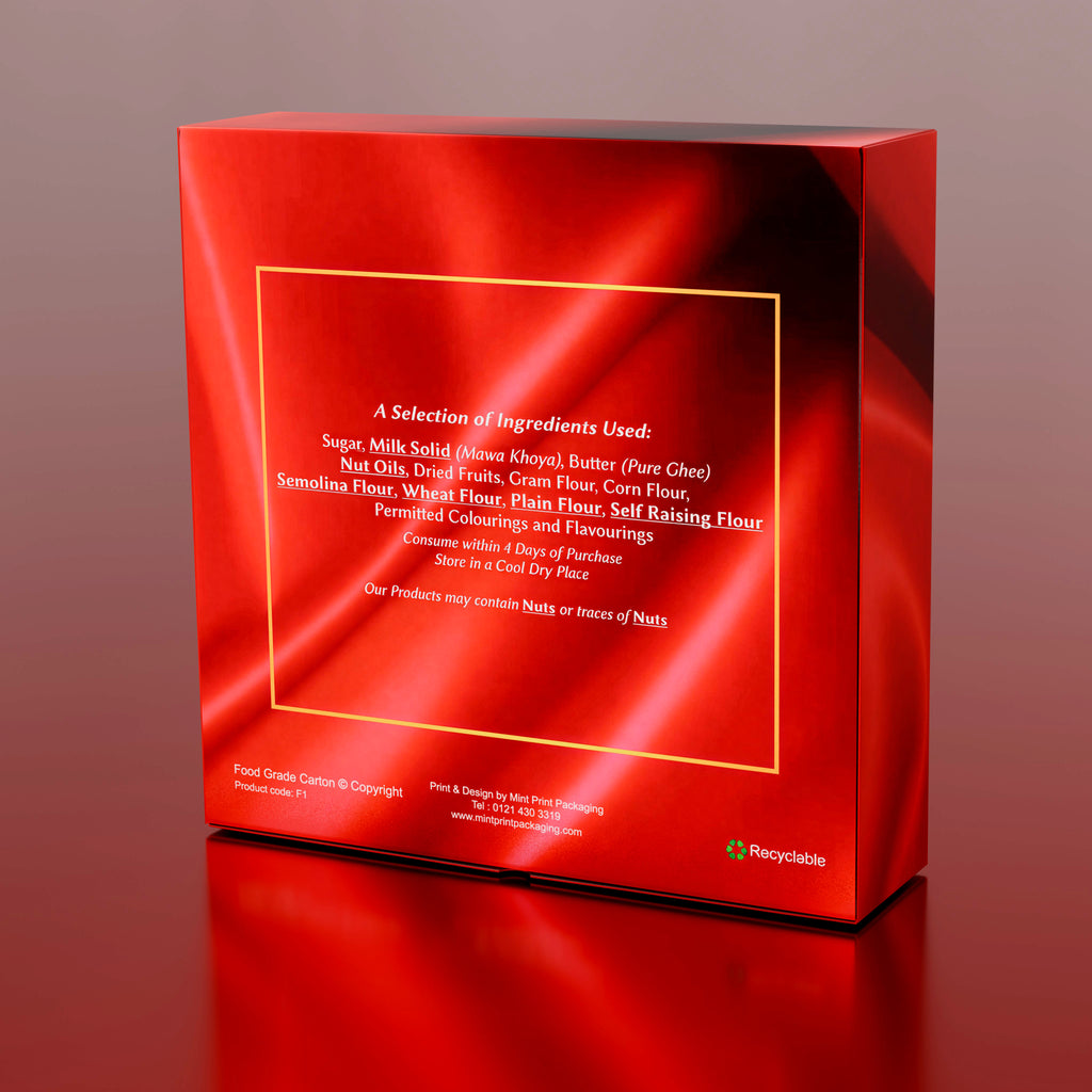 Sweet Box - JALEBI Red Celebration Boxes