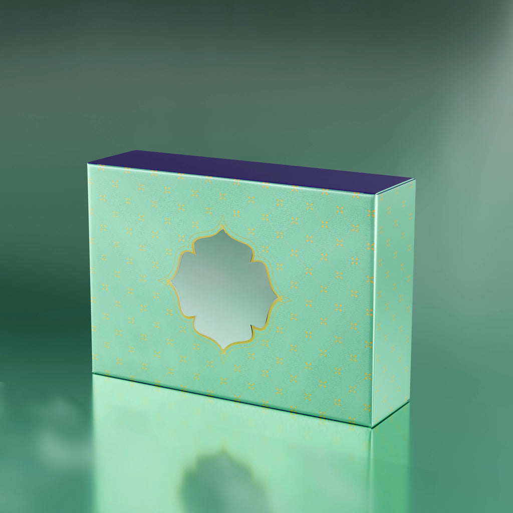 Printed Sweet Box - Green