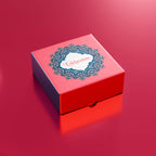 Printed Sweet Box - Deep Red
