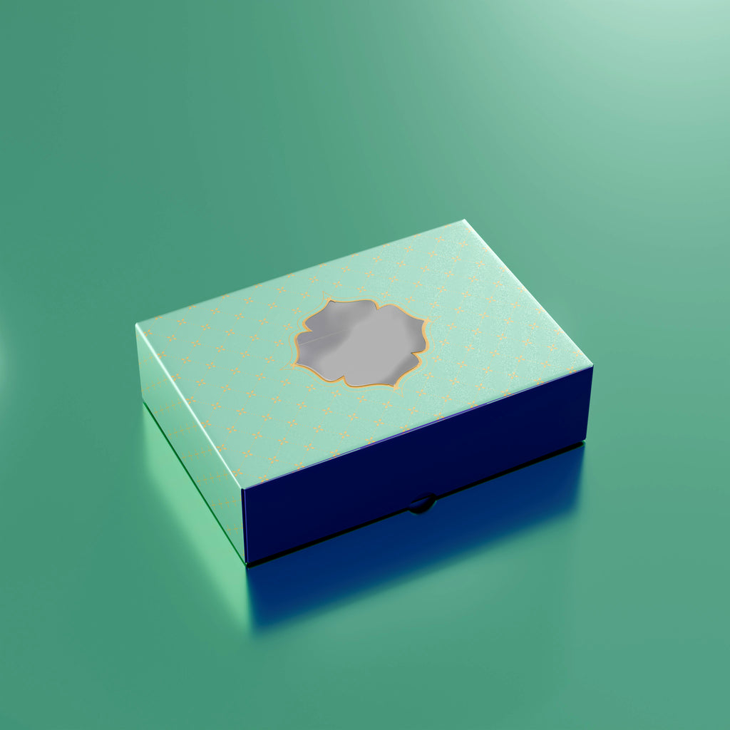 Printed Sweet Box - Green