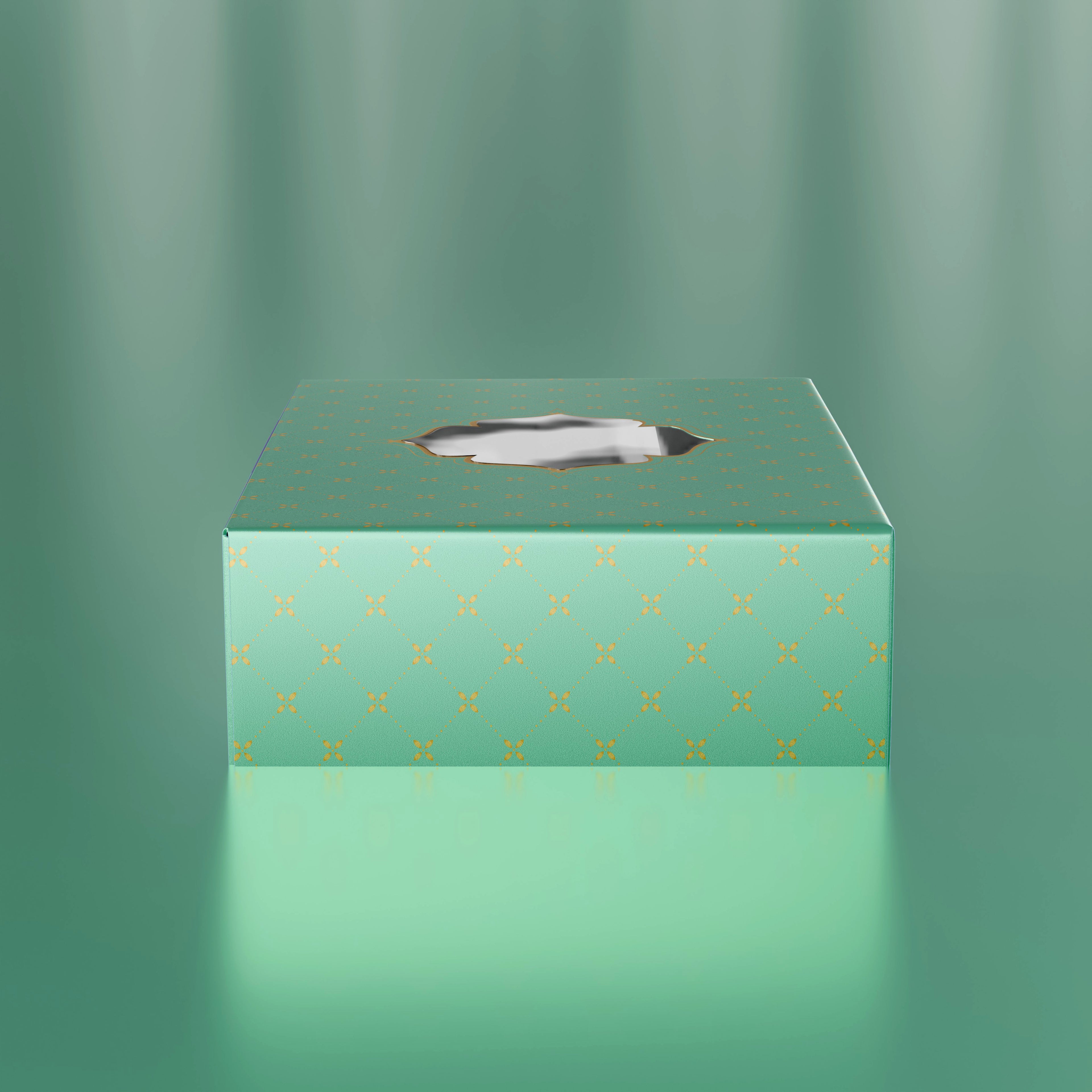 Printed Sweet Box - Green