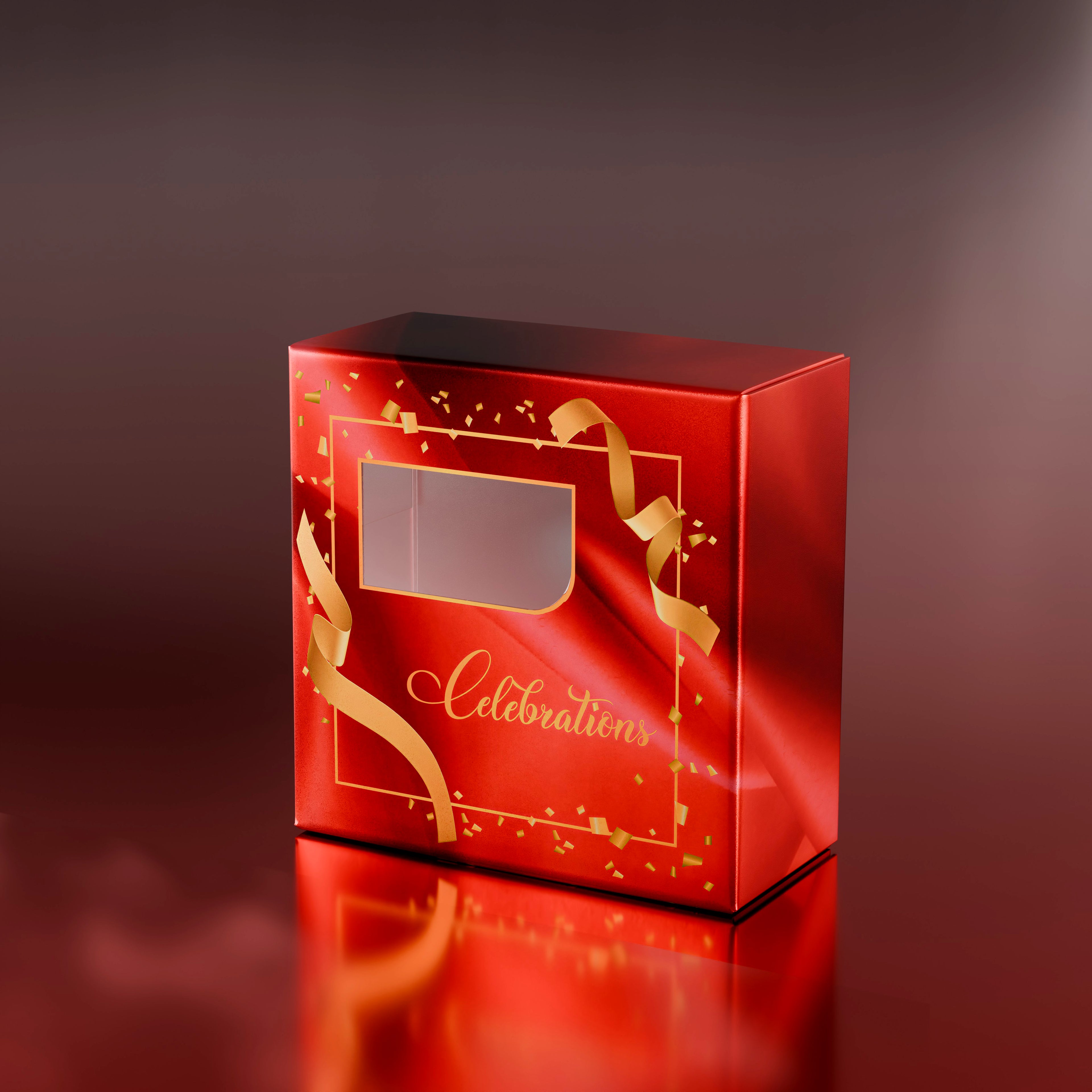 Sweet Box - JALEBI Red Celebration Boxes
