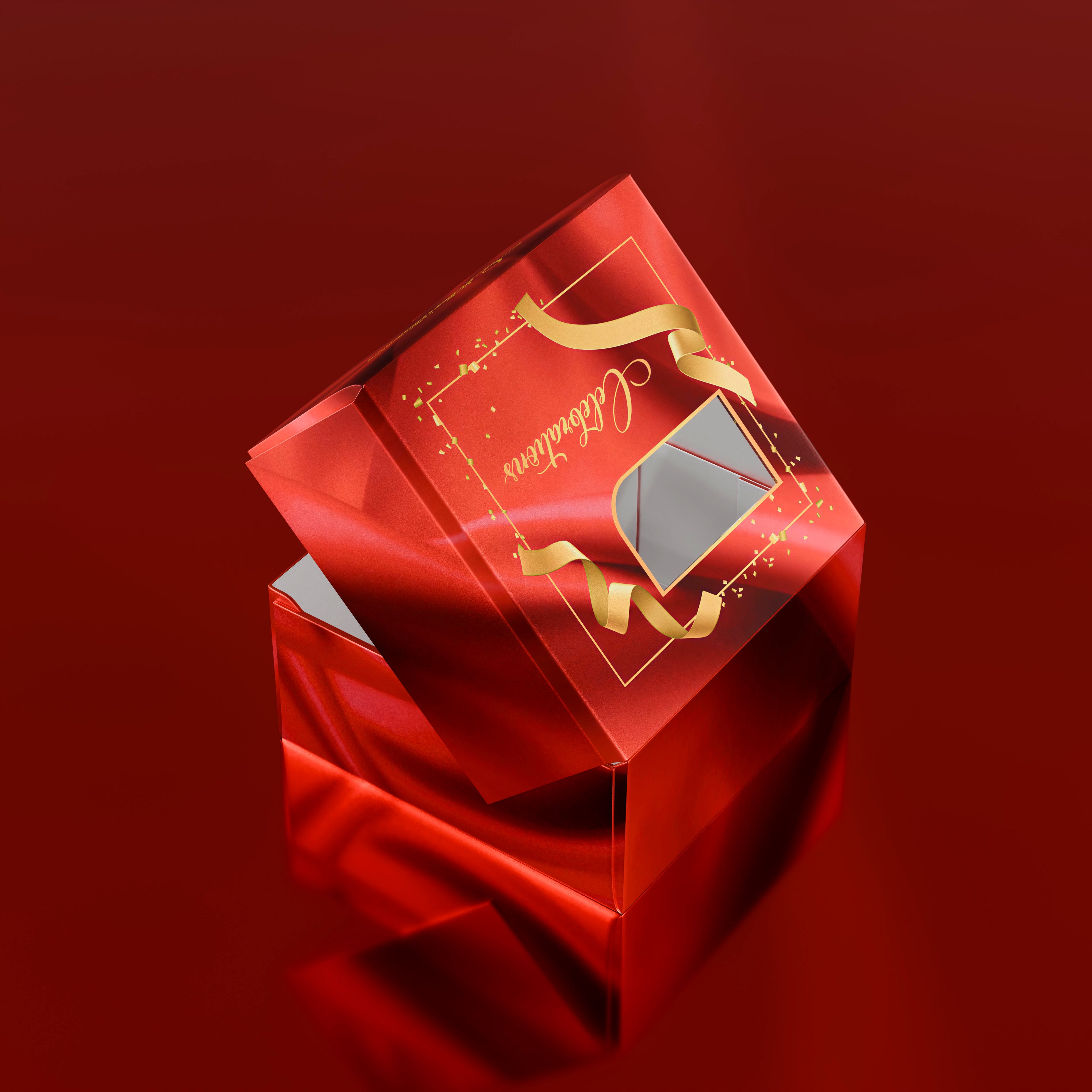 Sweet Box - JALEBI Red Celebration Boxes