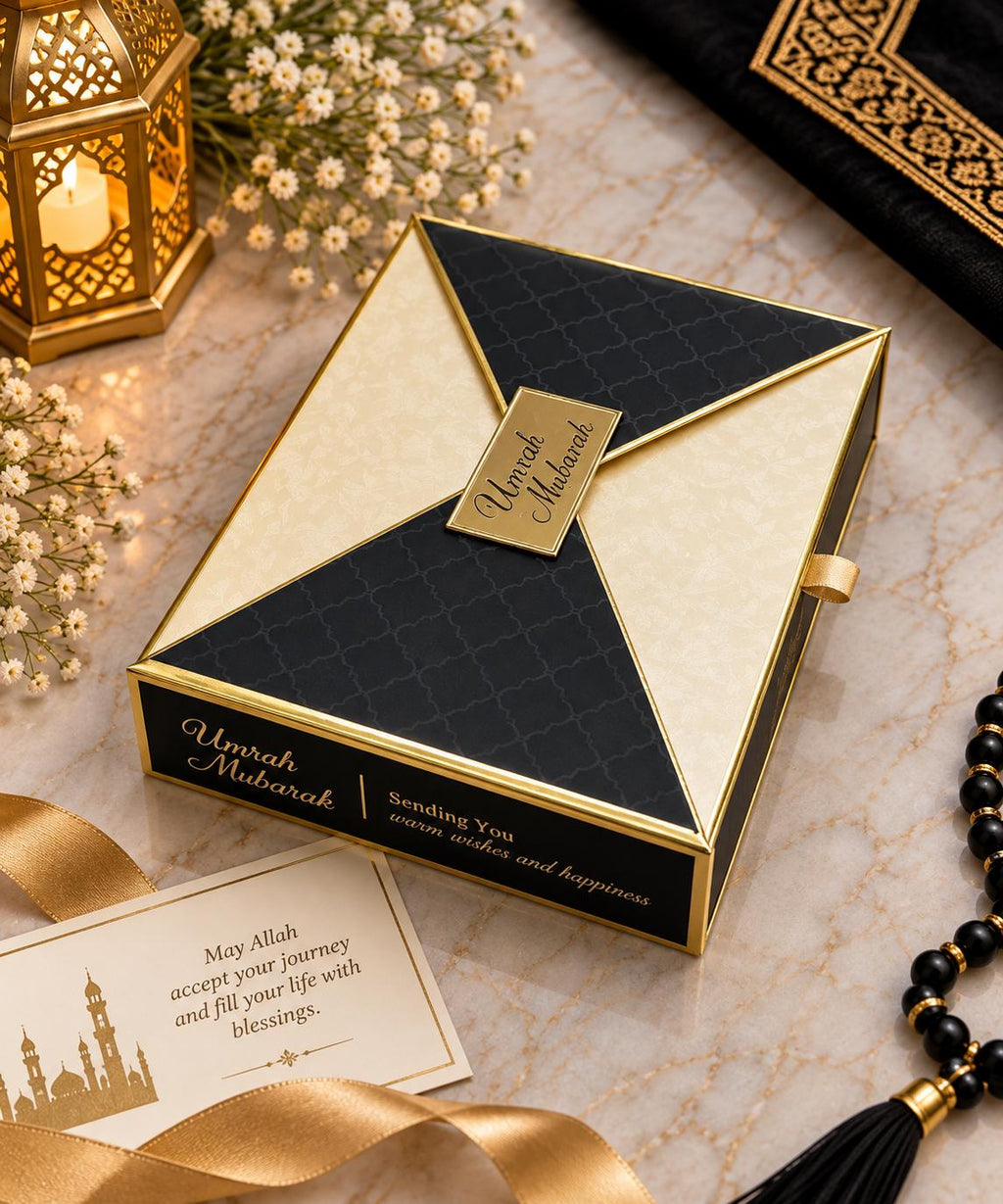 Luxury Umrah Mubarak Presentation Gift Box