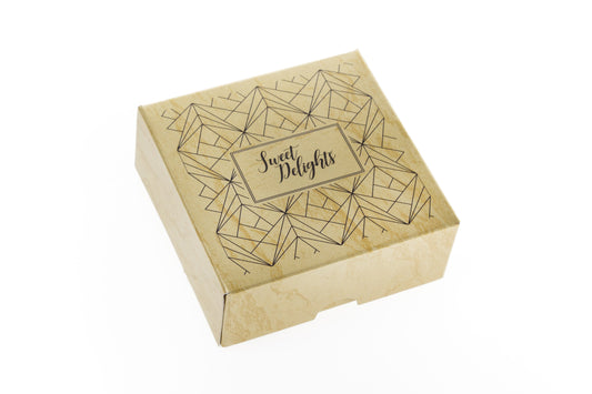 Printed Sweet Box - Gold