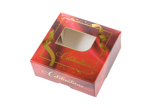 Printed Sweet Box - Red Celebration (Small Boxes)