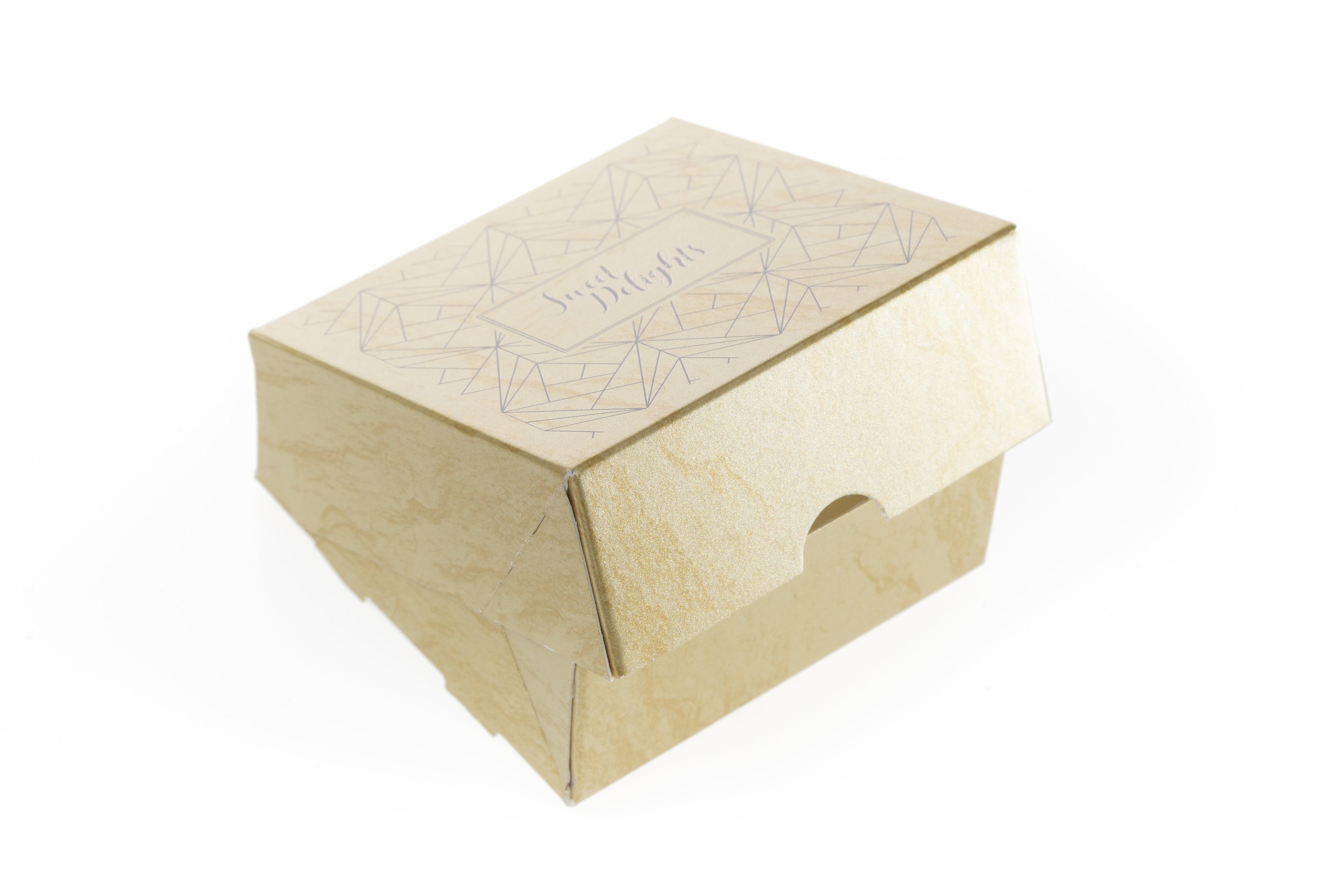 Printed Sweet Box - Gold
