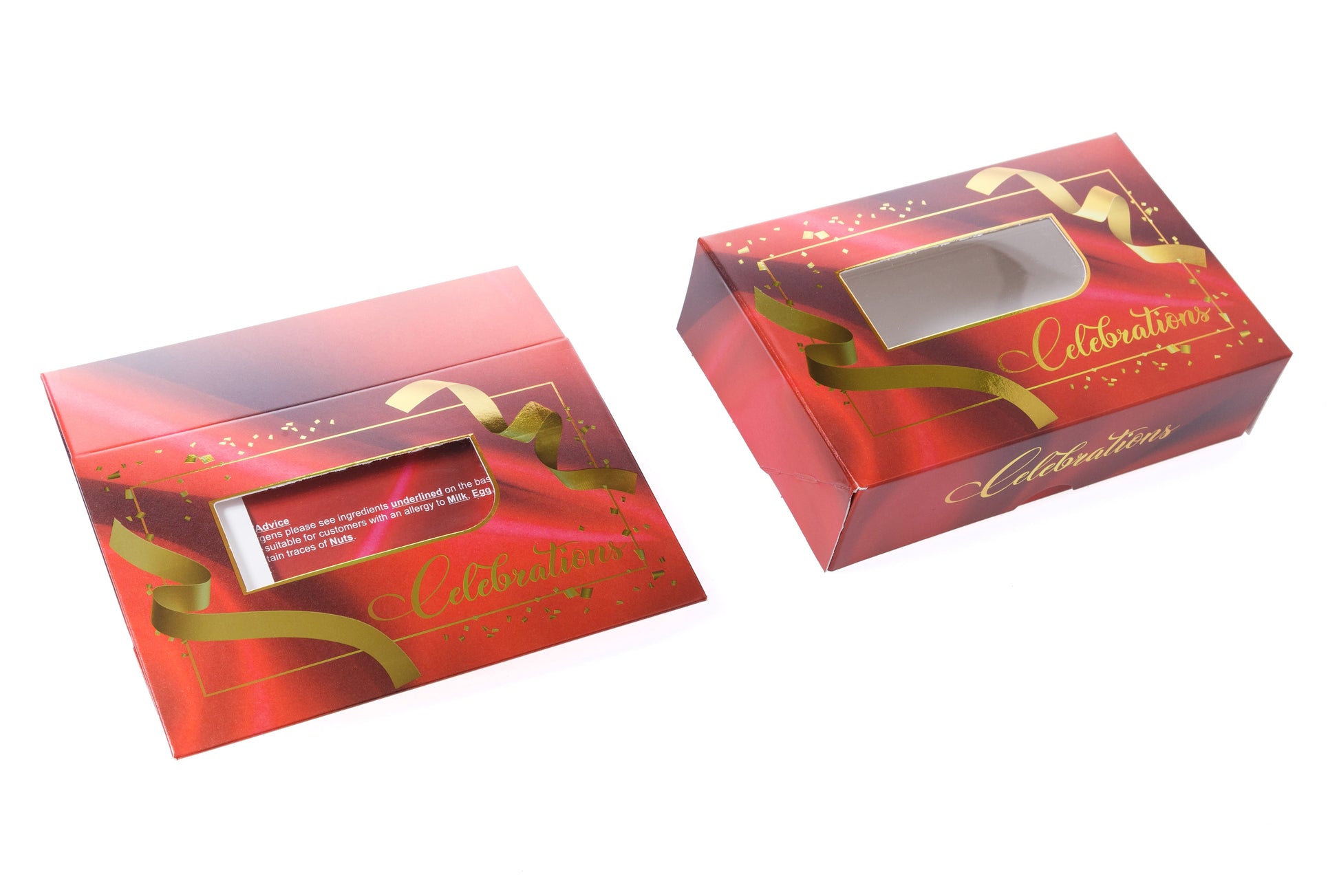 Printed Sweet Box - Red Celebration (Small Boxes)