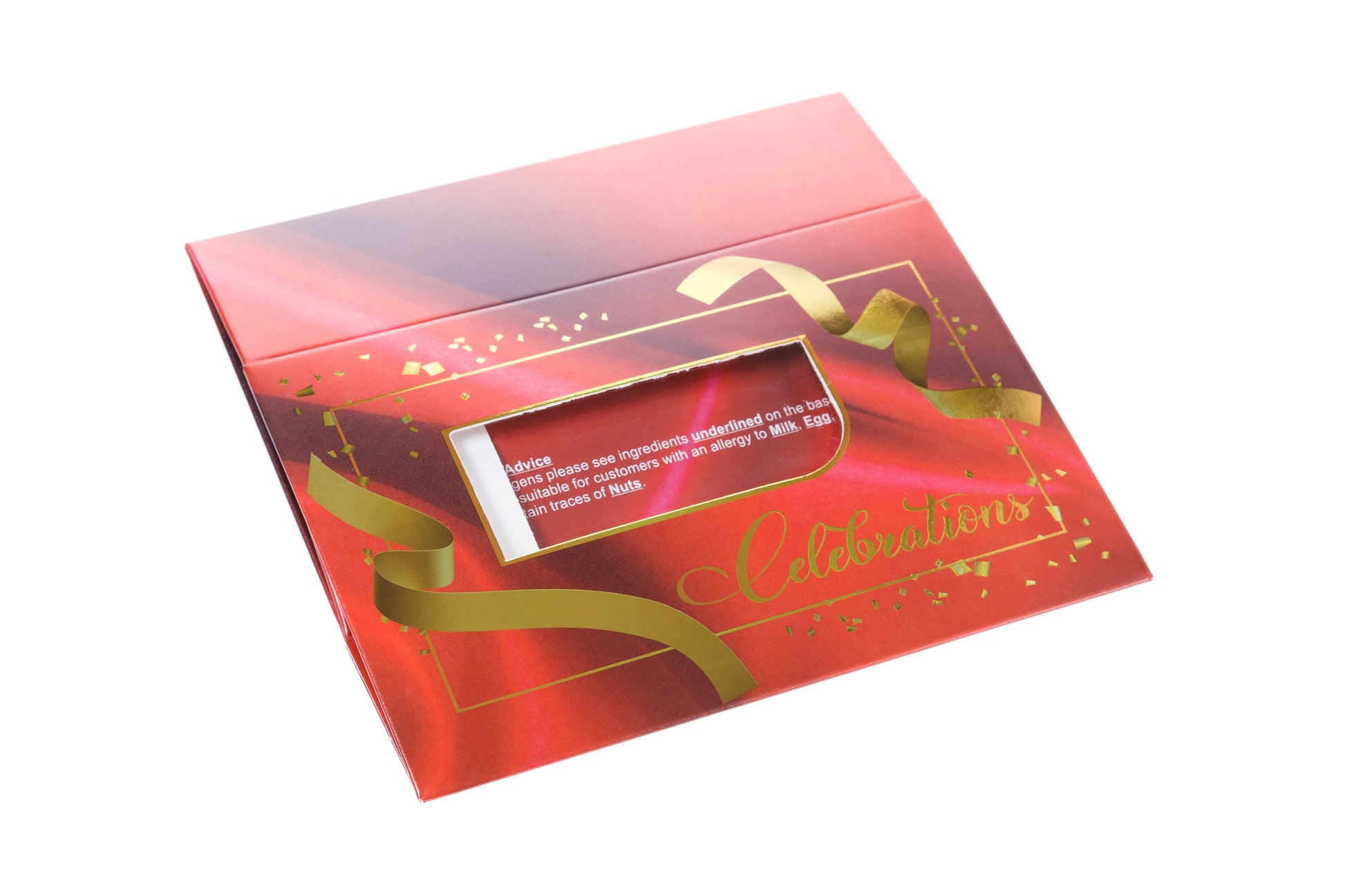 Printed Sweet Box - Red Celebration (Small Boxes)