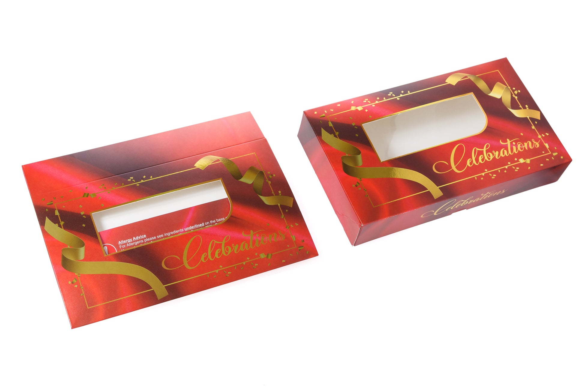 Printed Sweet Box - Red Celebration (Small Boxes)