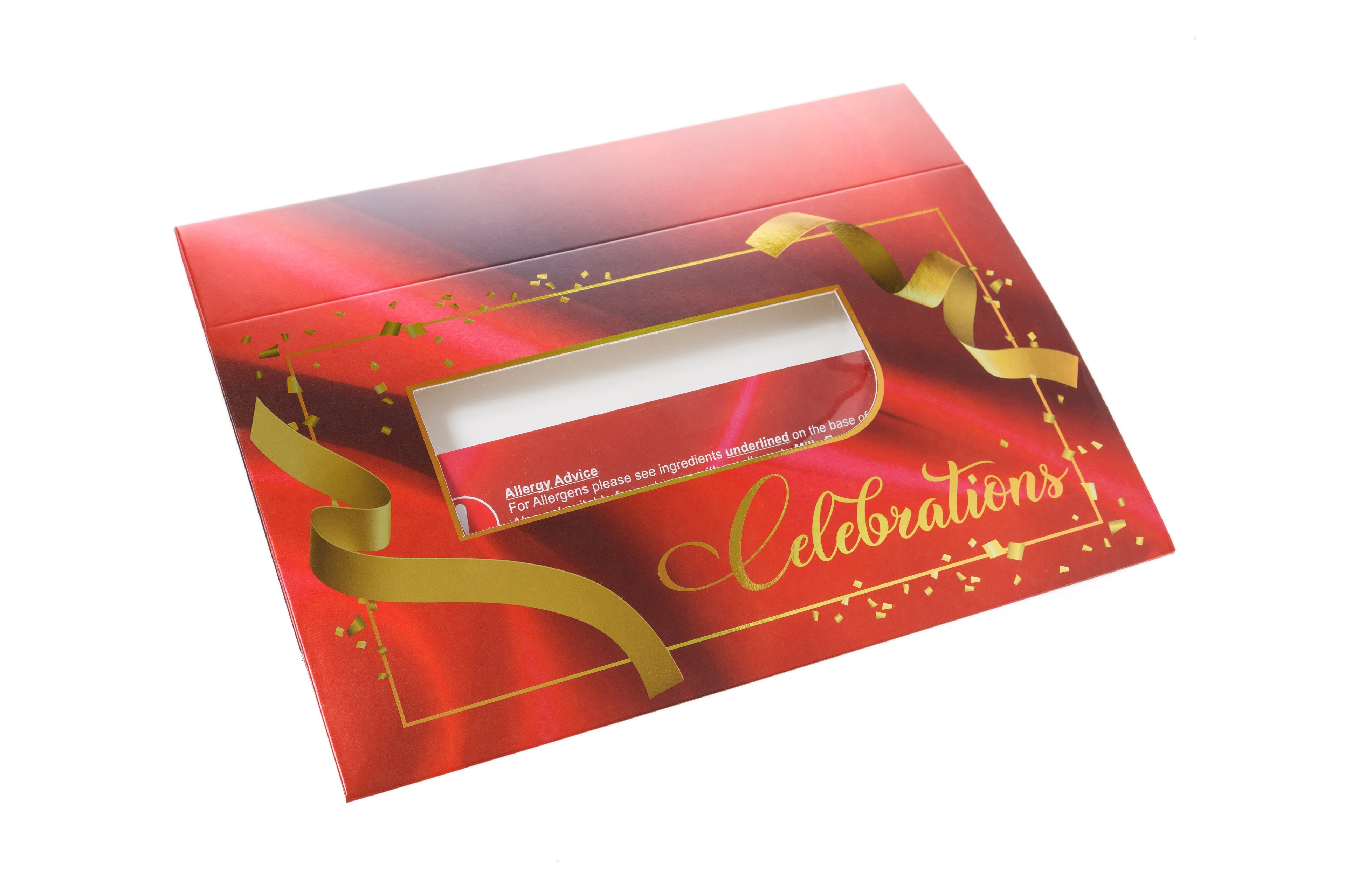 Printed Sweet Box - Red Celebration (Large Boxes)