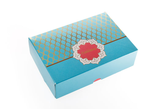 Printed Sweet Box - Turquoise - Wholesale
