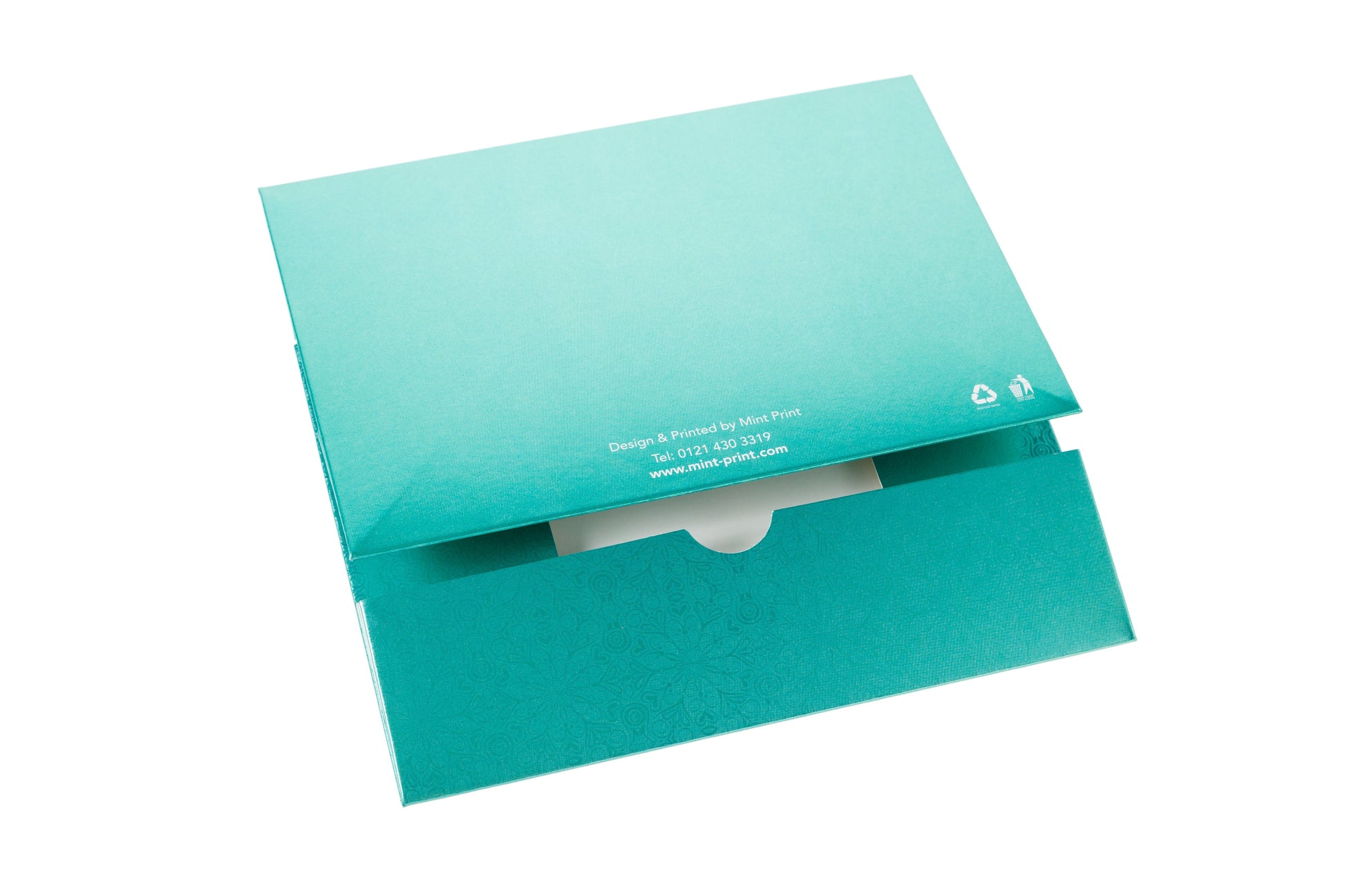 Printed Sweet Box - Green Flower