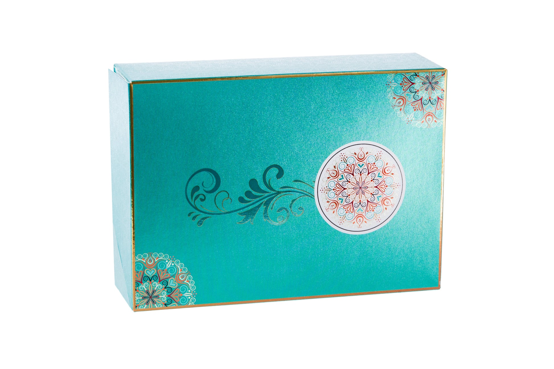 Printed Sweet Box - Green Flower