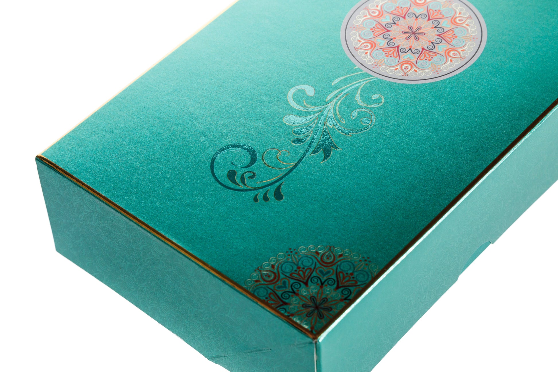 Printed Sweet Box - Green Flower