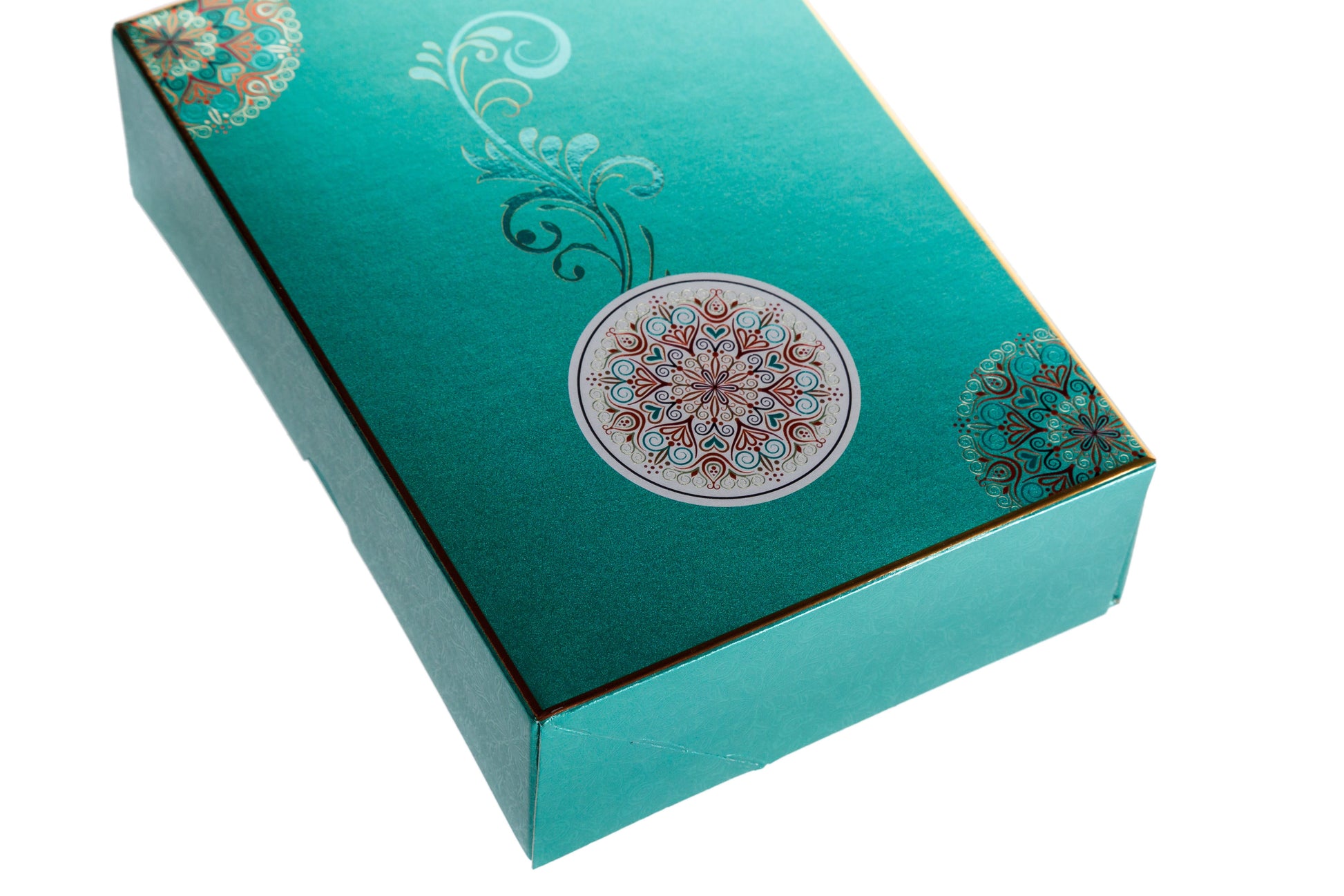 Printed Sweet Box - Green Flower