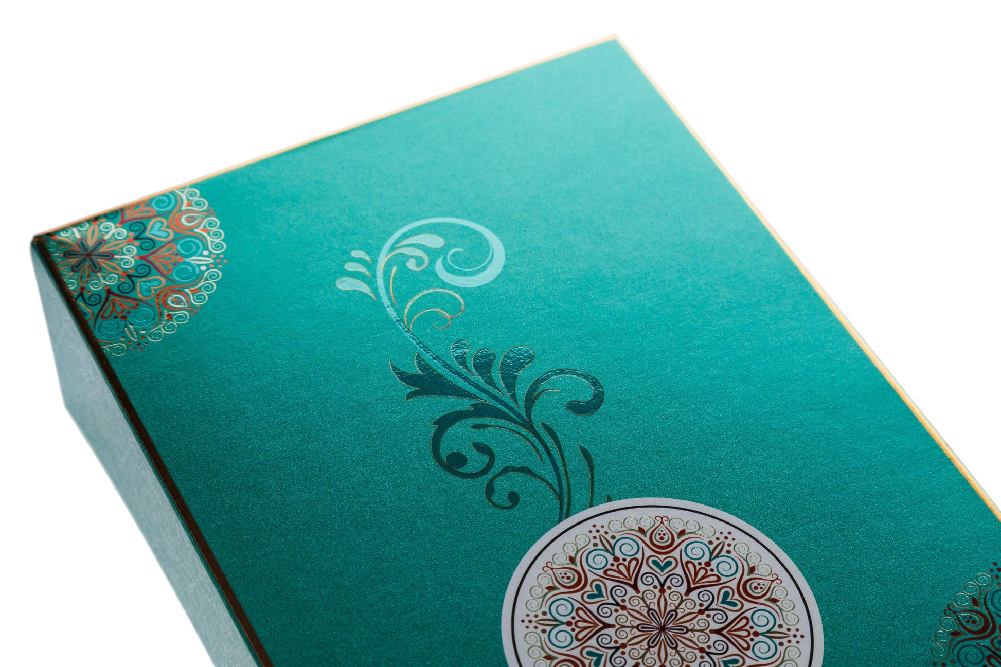 Printed Sweet Box - Green Flower