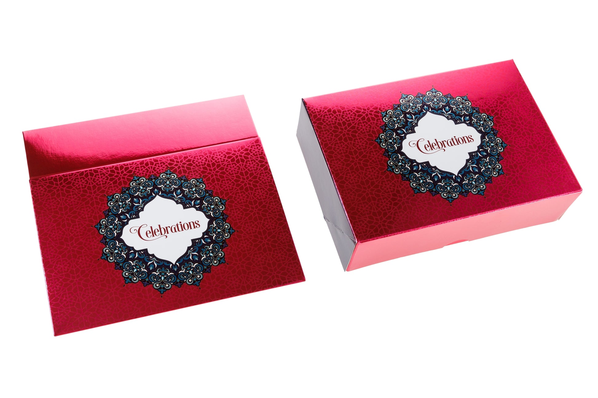 Printed Sweet Box - Deep Red