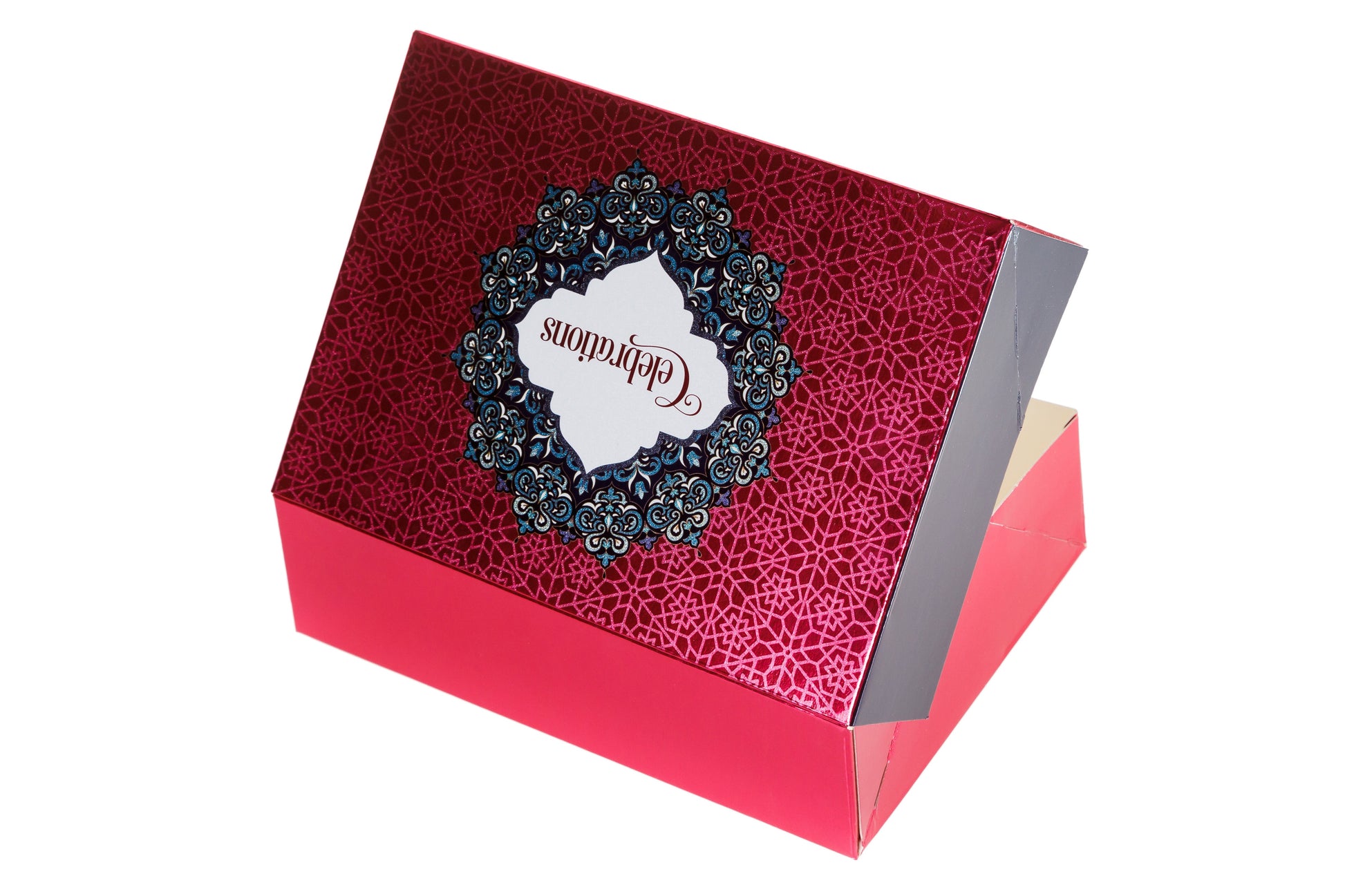 Printed Sweet Box - Deep Red