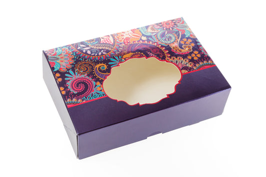 Printed Sweet Box - Purple Window - Wholesale
