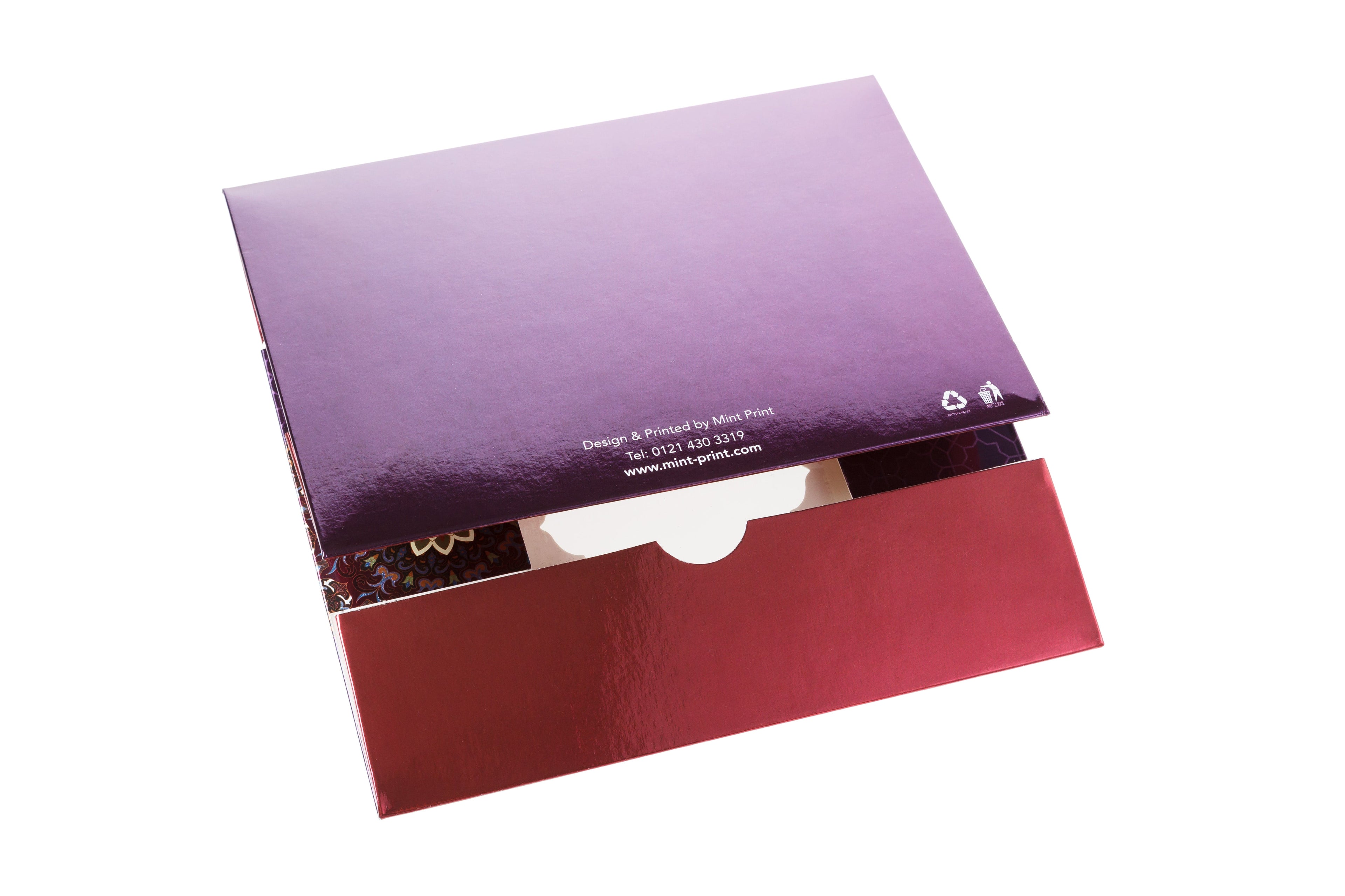Printed Sweet Box - Purple Flower