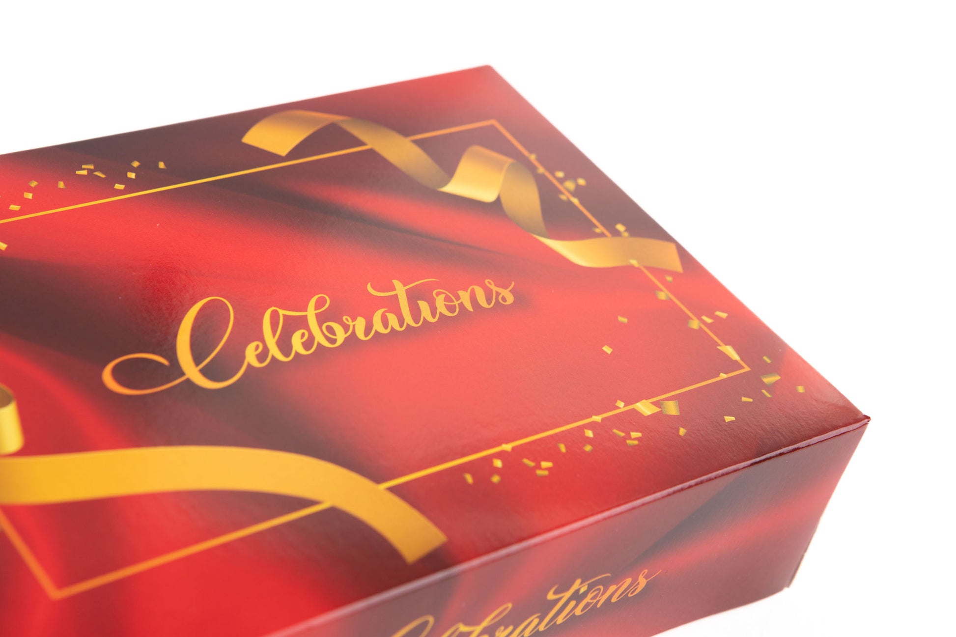 Printed Sweet Box - Budget Red Celebration