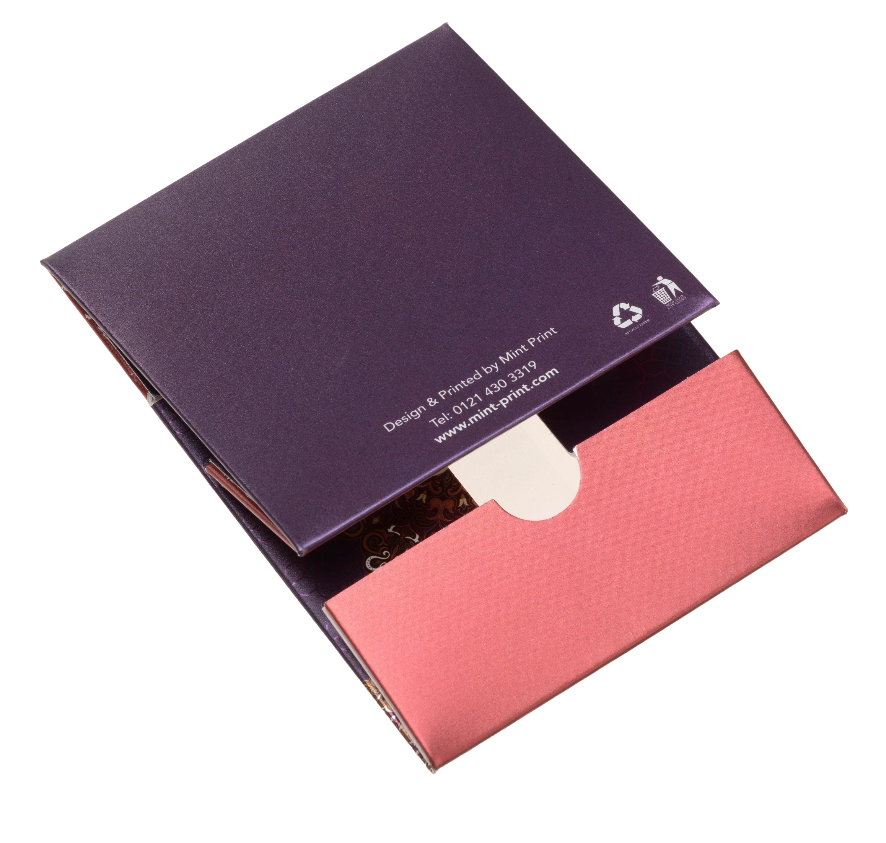 Printed Sweet Box - Purple Flower