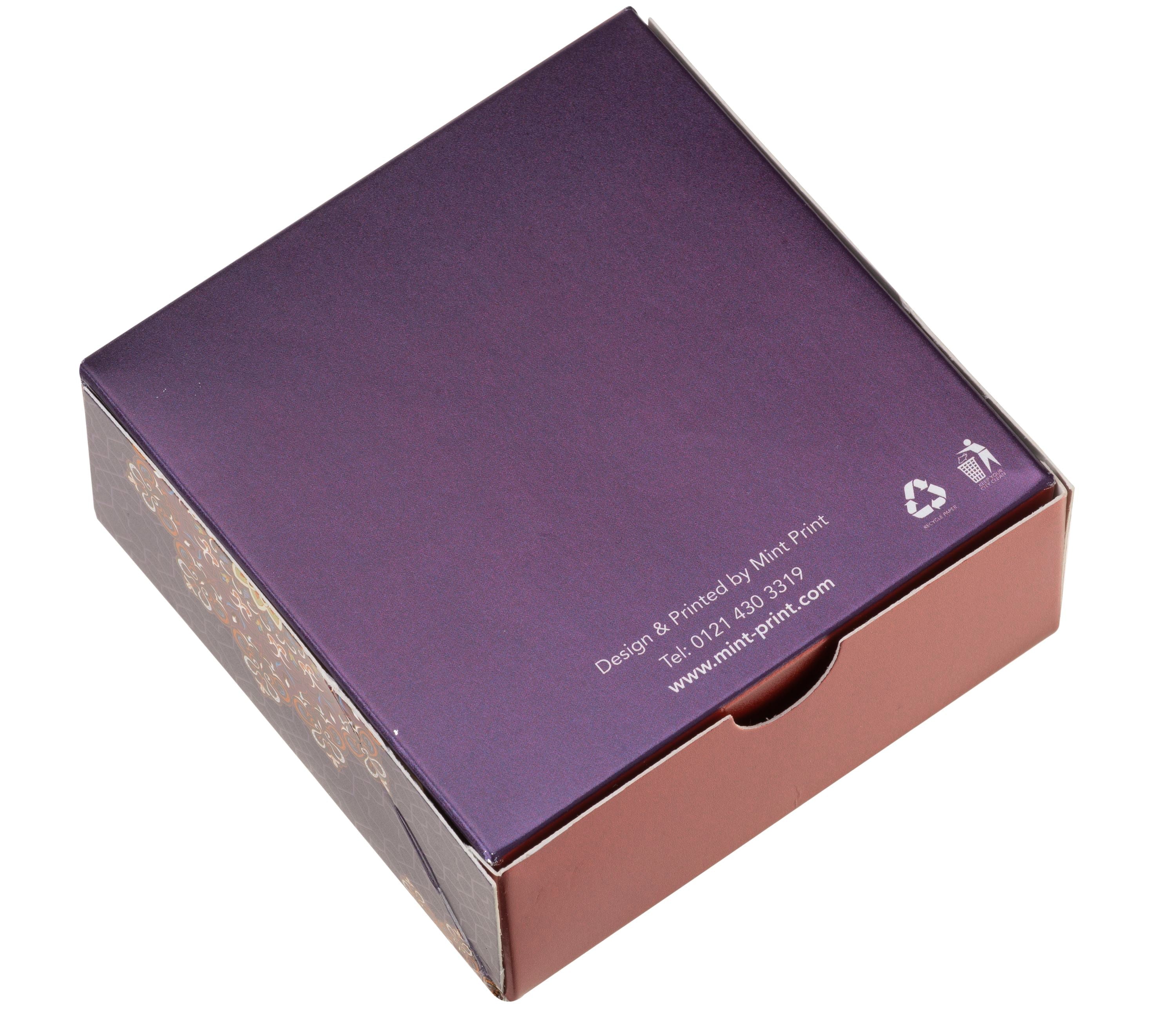 Printed Sweet Box - Purple Flower