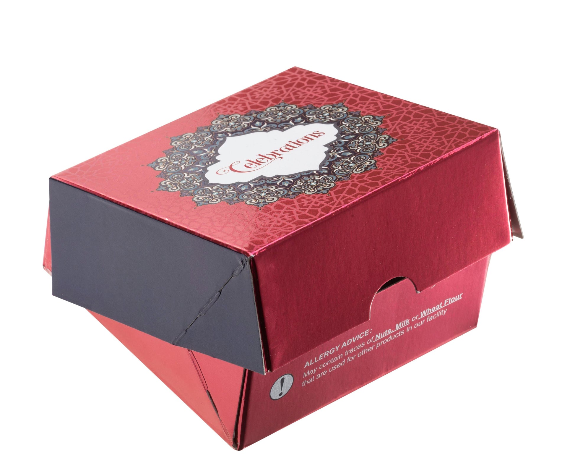 Printed Sweet Box - Deep Red