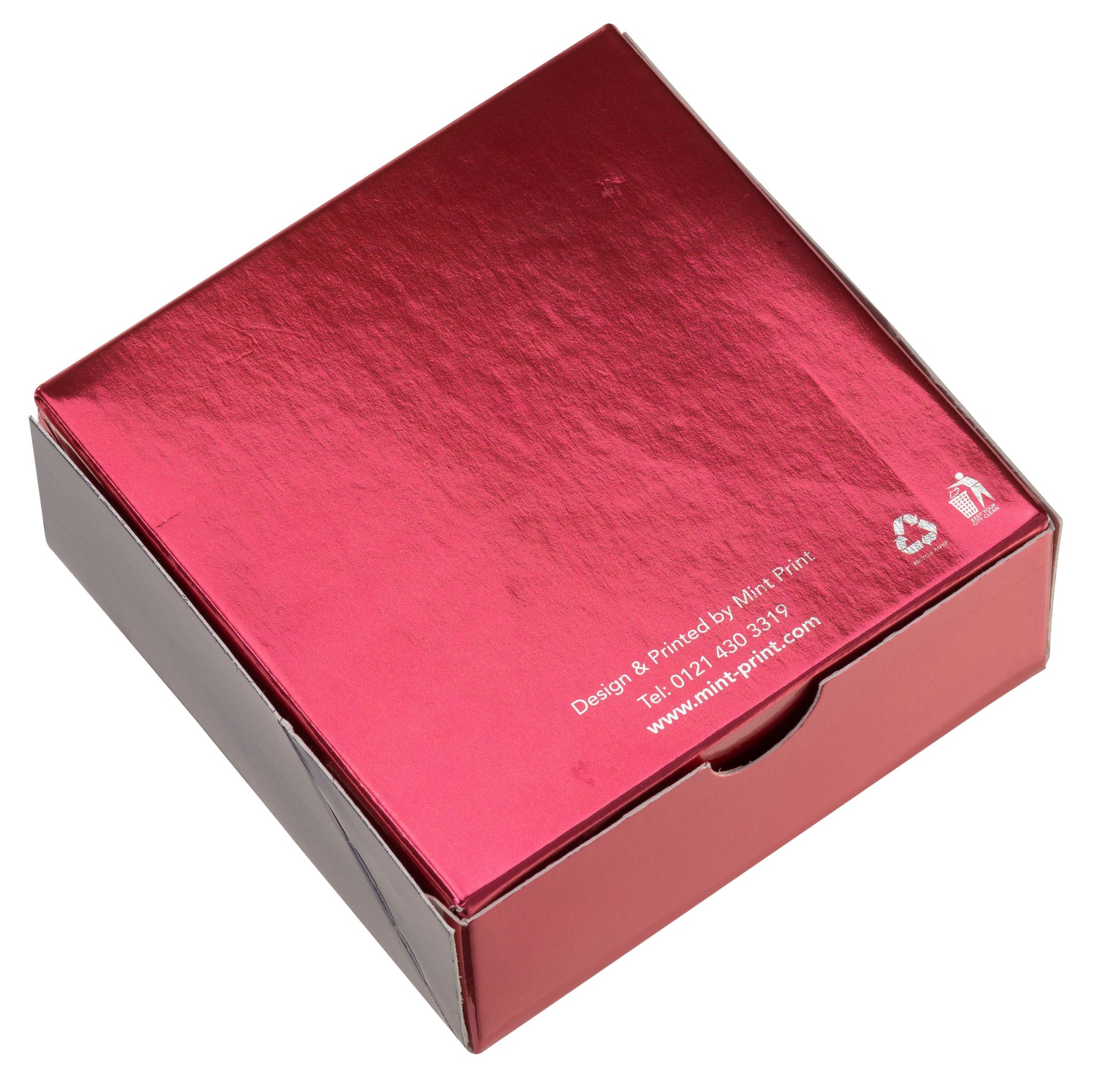 Printed Sweet Box - Deep Red