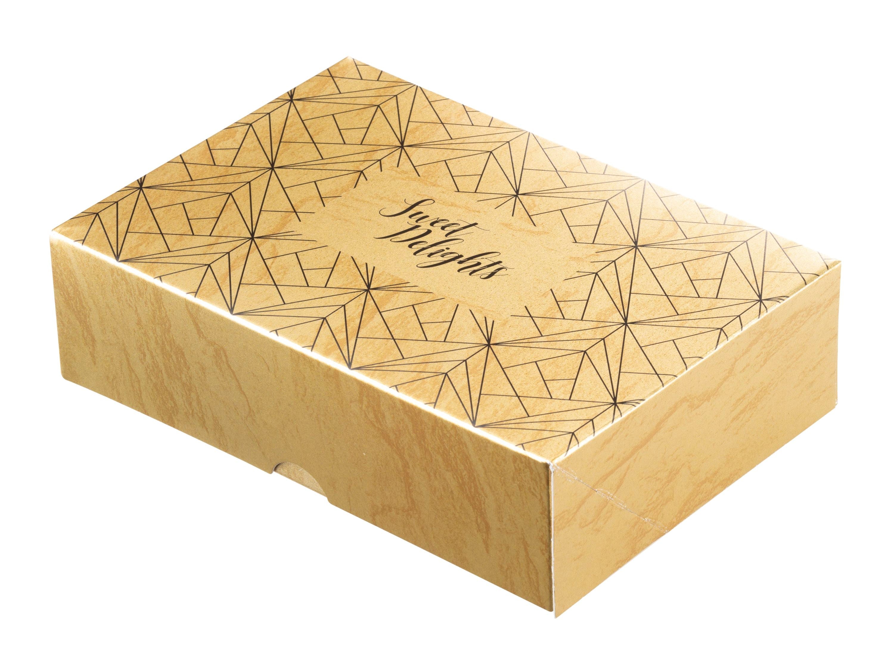 Printed Sweet Box - Gold