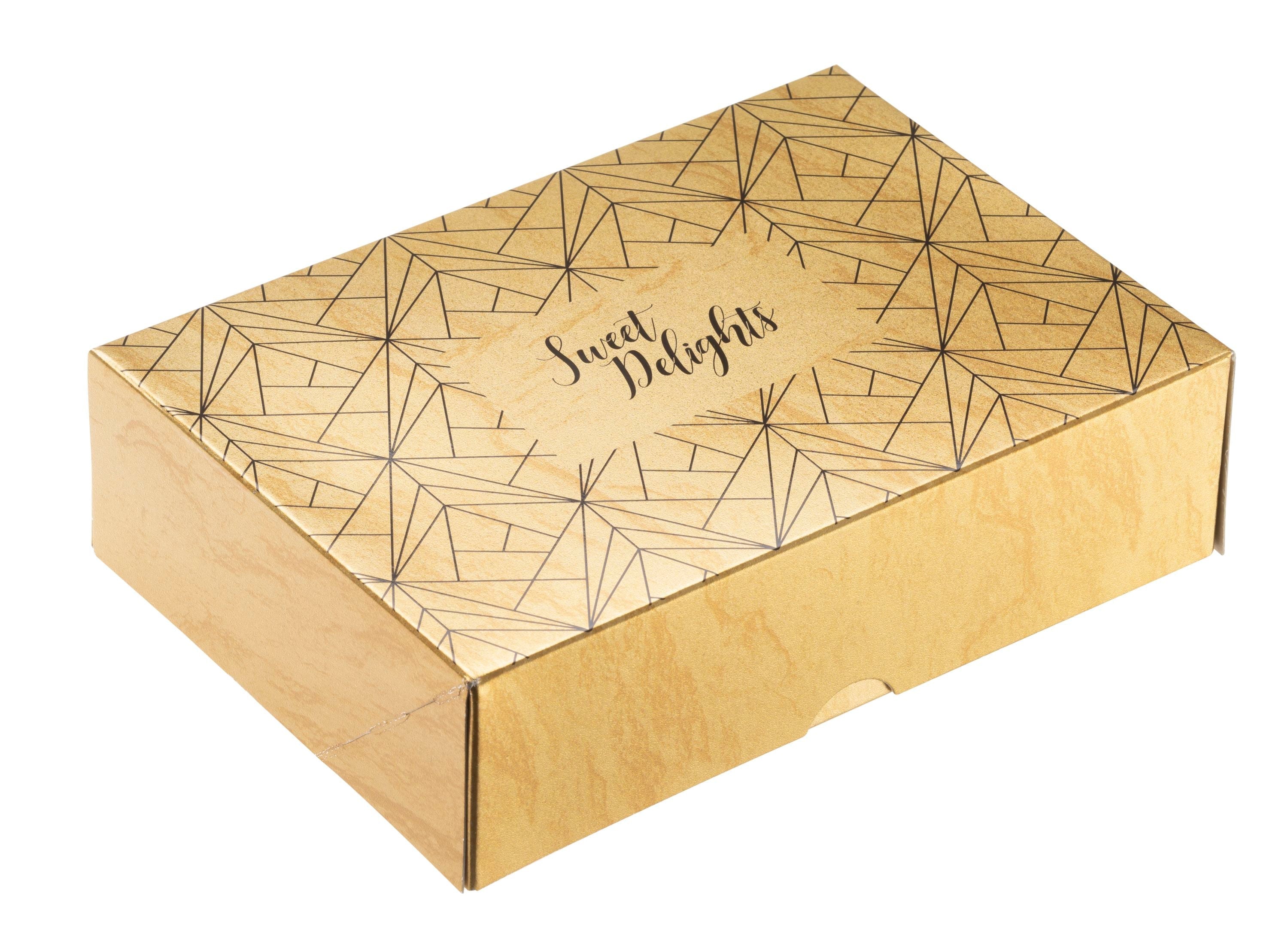 Printed Sweet Box - Gold