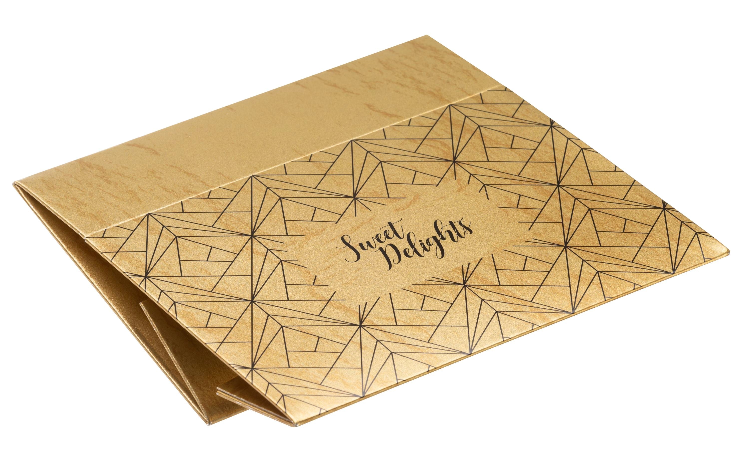 Printed Sweet Box - Gold