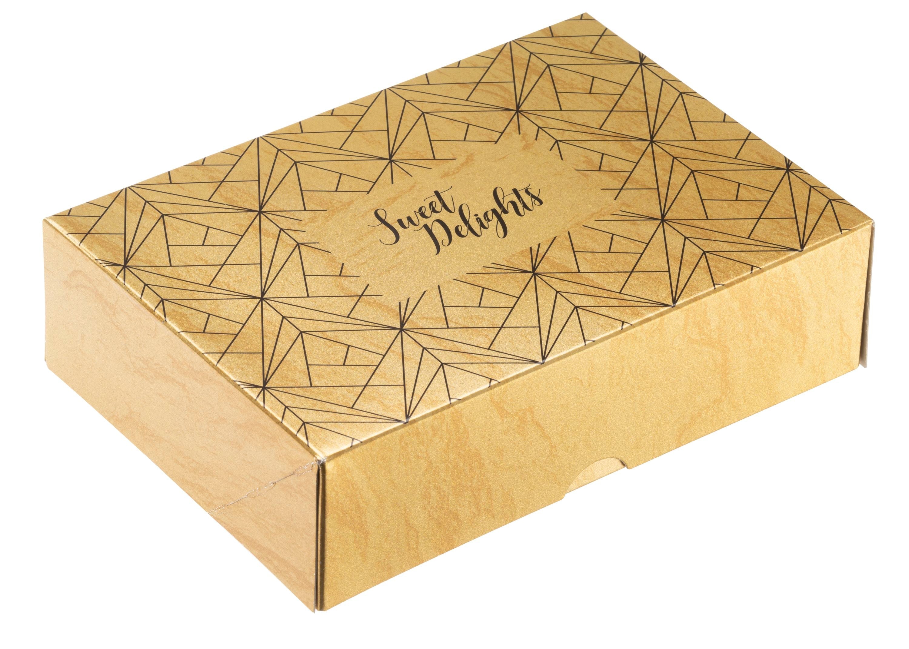 Printed Sweet Box - Gold